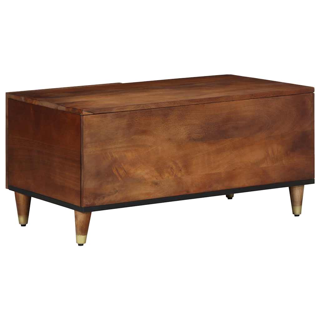 Coffee Table Honey brown 80 x 50 x 40 cm Solid mango wood